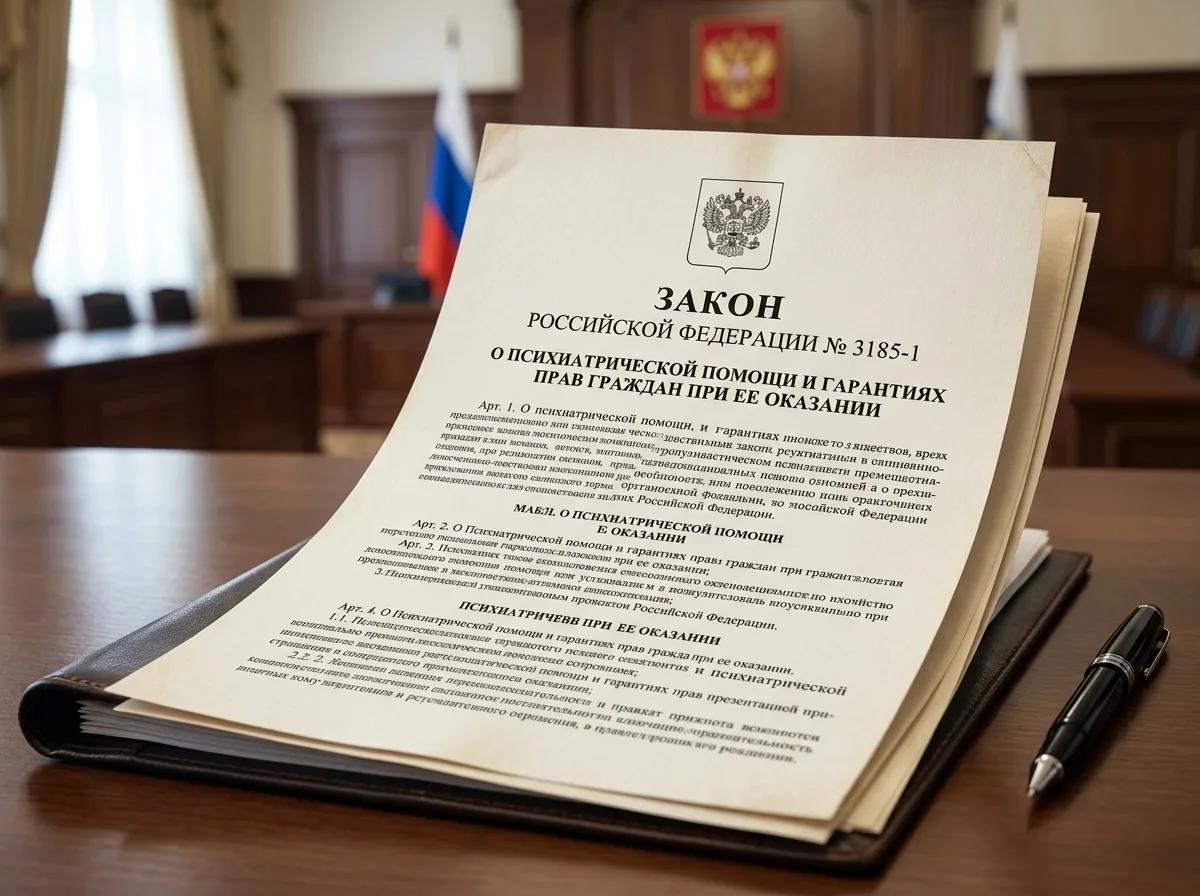 Закон Российской Федерации 3185-1 о психиатрической помощи и гарантиях прав граждан при её оказании, официальный правовой документ